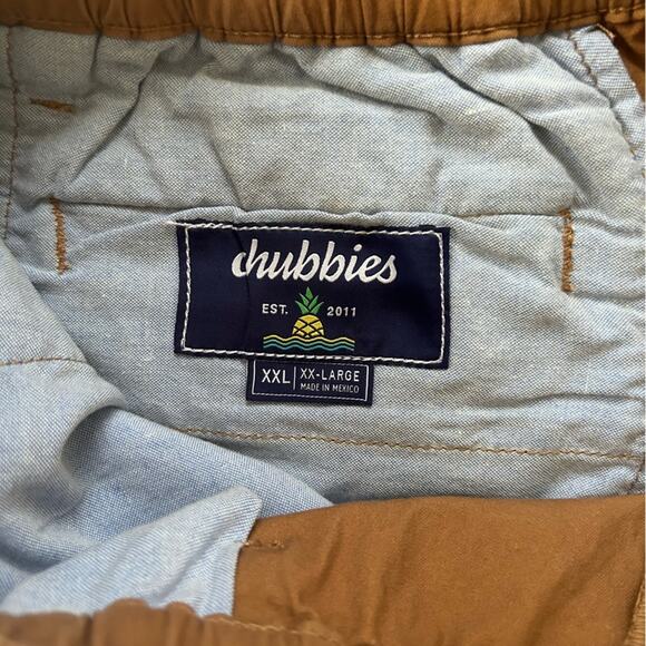 NWT Chubbies Original Stretch Twill Shorts The Staples Dark Khaki 5.5" Size XXL - Picture 6 of 7